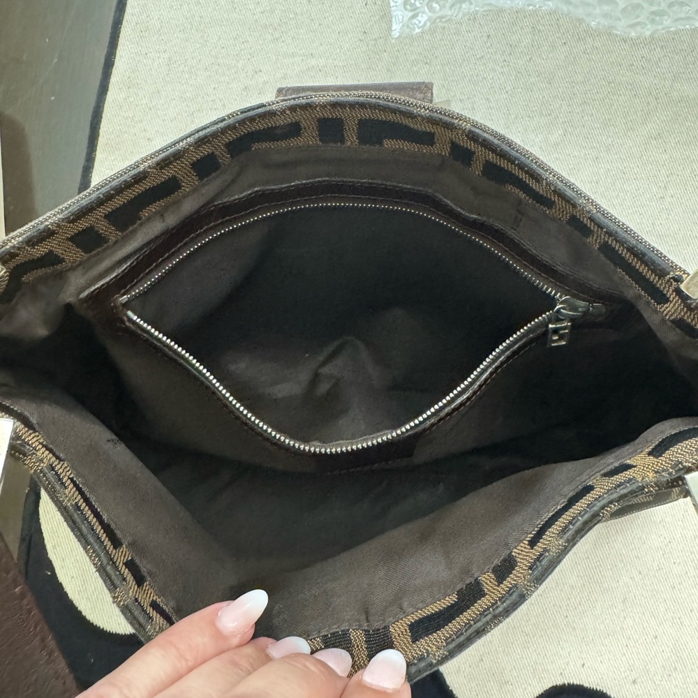 FENDI Zucca Shoulder Bag in Tobacco - Picture 11 of 12